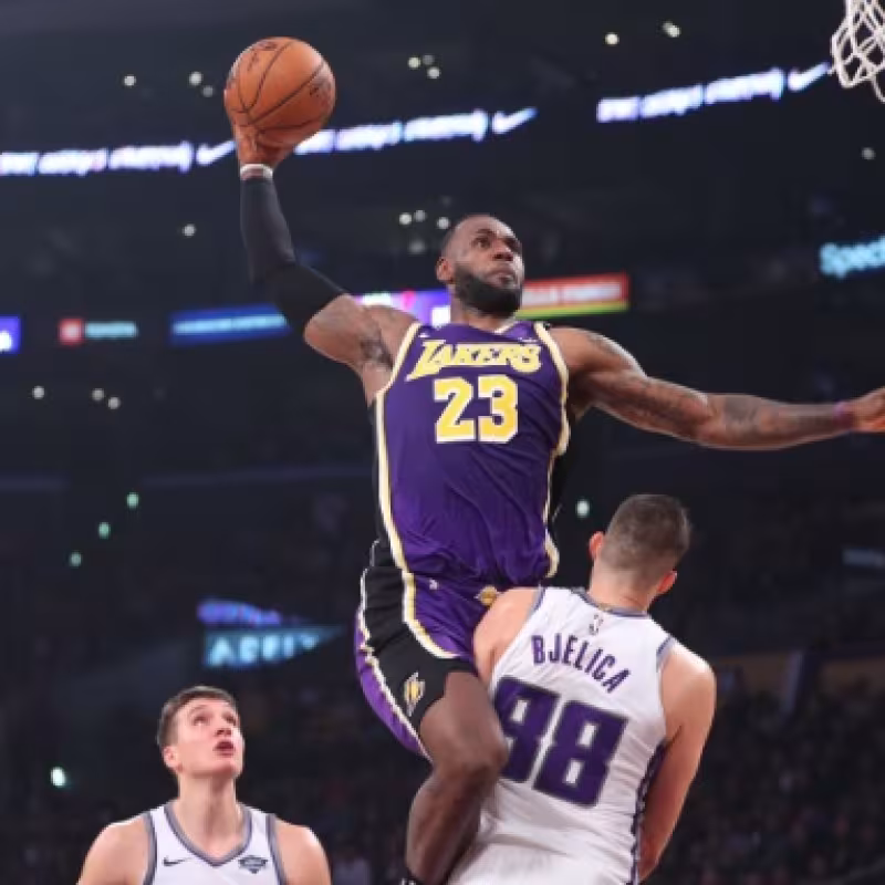 LeBron James, jugador de Los Angeles Lakers.