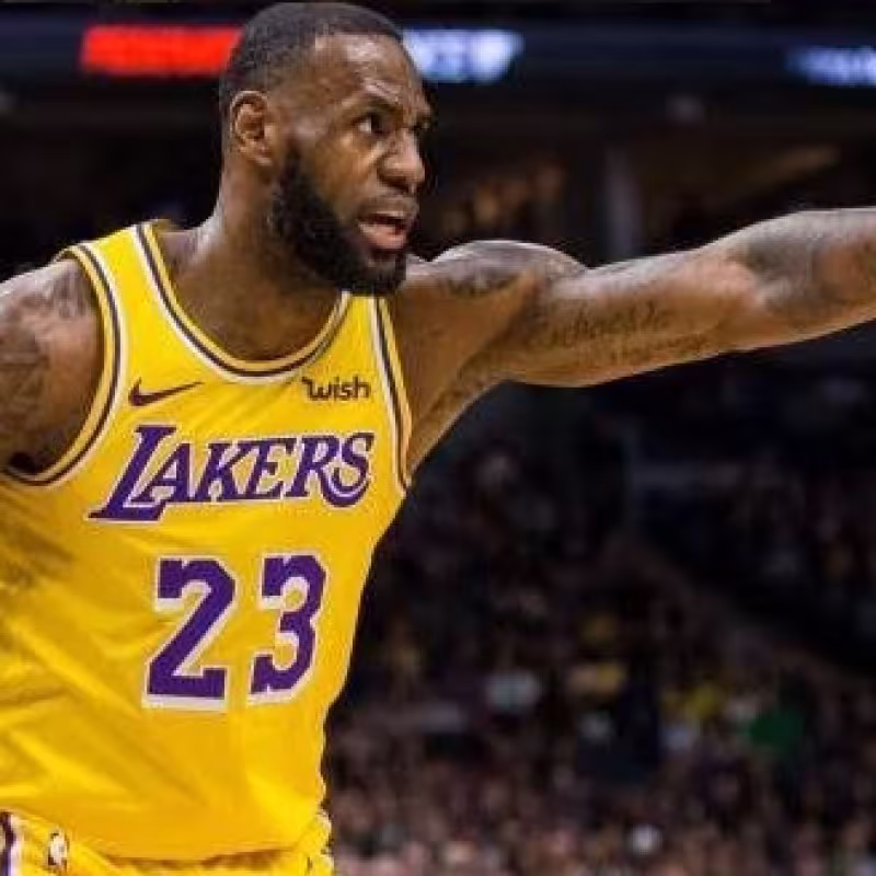 LeBron James, jugador de Los Angeles Lakers.