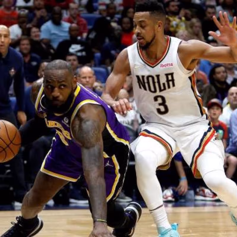 LeBron James, estrella de Los Angeles Lakers. 