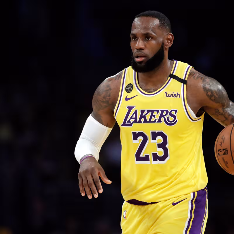 LeBron James, estrella de Los Angeles Lakers. 