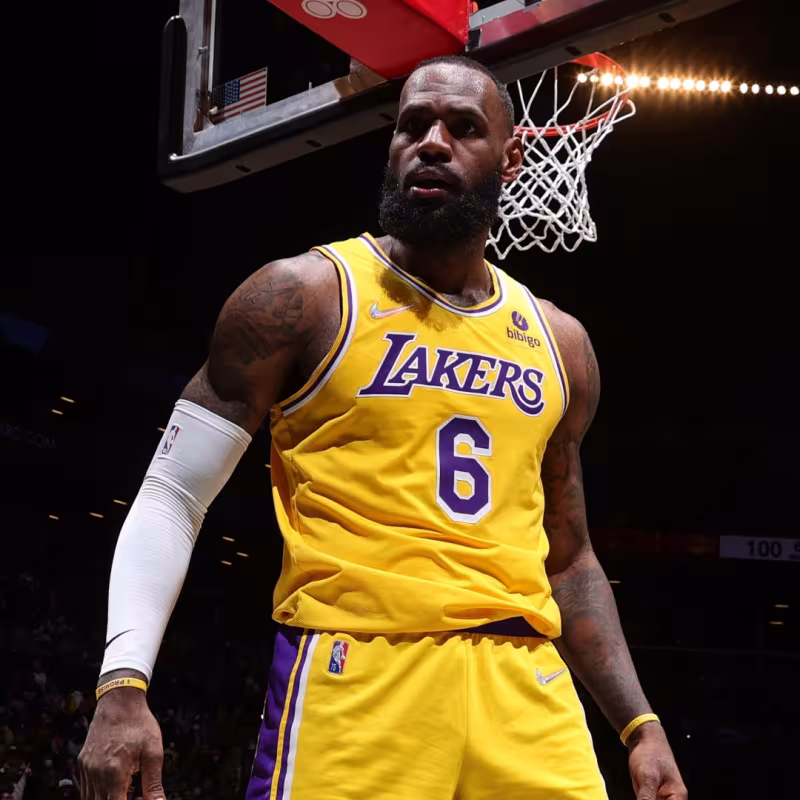 LeBron James, estrella de Los Angeles Lakers. 