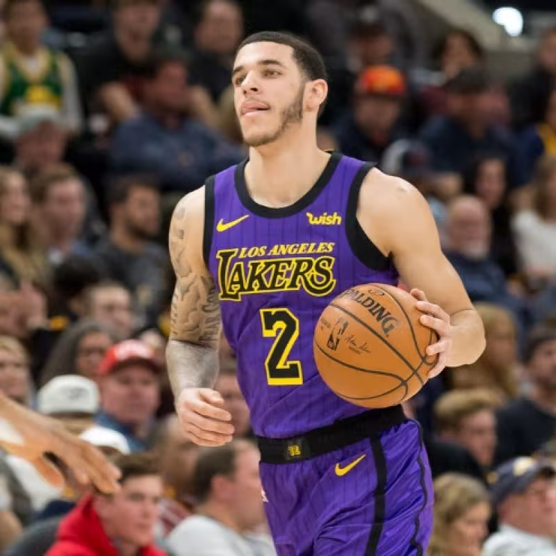 Lonzo Ball, jugador de Los Angeles Lakers.
