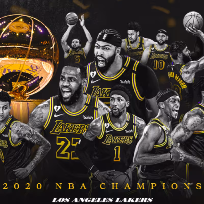 Los Angeles Lakers, campeones de la NBA.