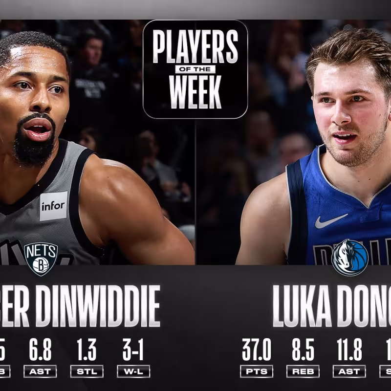 Luka Doncic, jugador de la semana en el Oeste