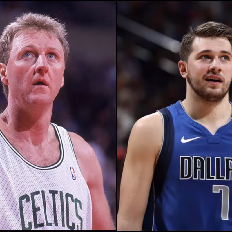 Larry Bird y Luka Doncic. Fuente: https://blacksportsonline.com/