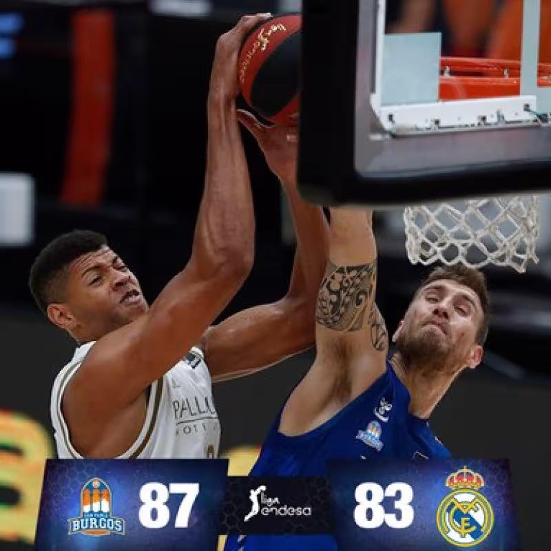 San Pablo Burgos sorprende y vence al Real Madrid de forma merecidísima (87-83)