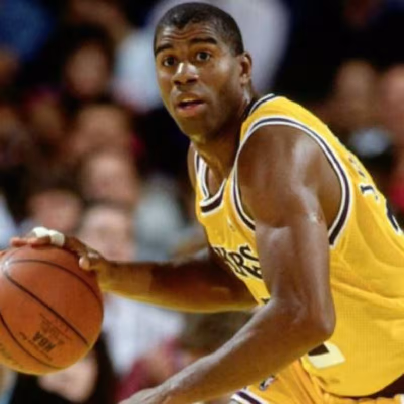 Magic Johnson, base de Los Ángeles Lakers durante muchos años "Foto: Hobbie"