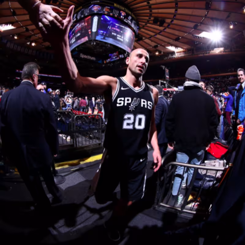 Manu Ginobili, jugador de San Antonio Spurs. Foto: @manuginobili