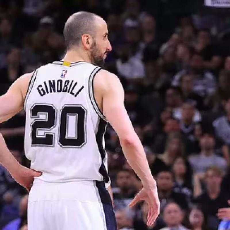 Manu Ginobili, jugador de San Antonio Spurs. Foto: @spurs