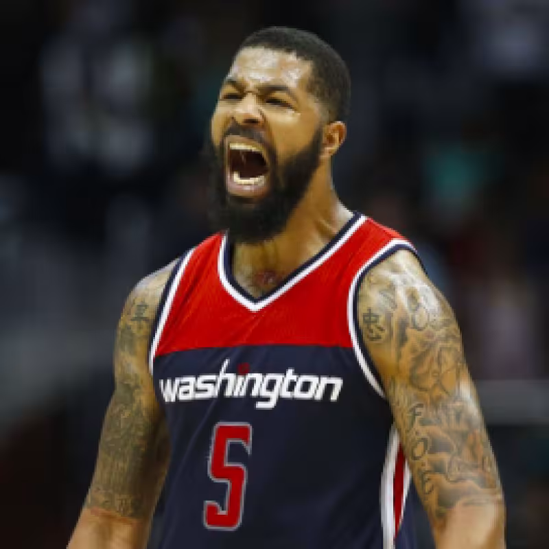 Markieff Morris, con la camiseta de los Wizards.