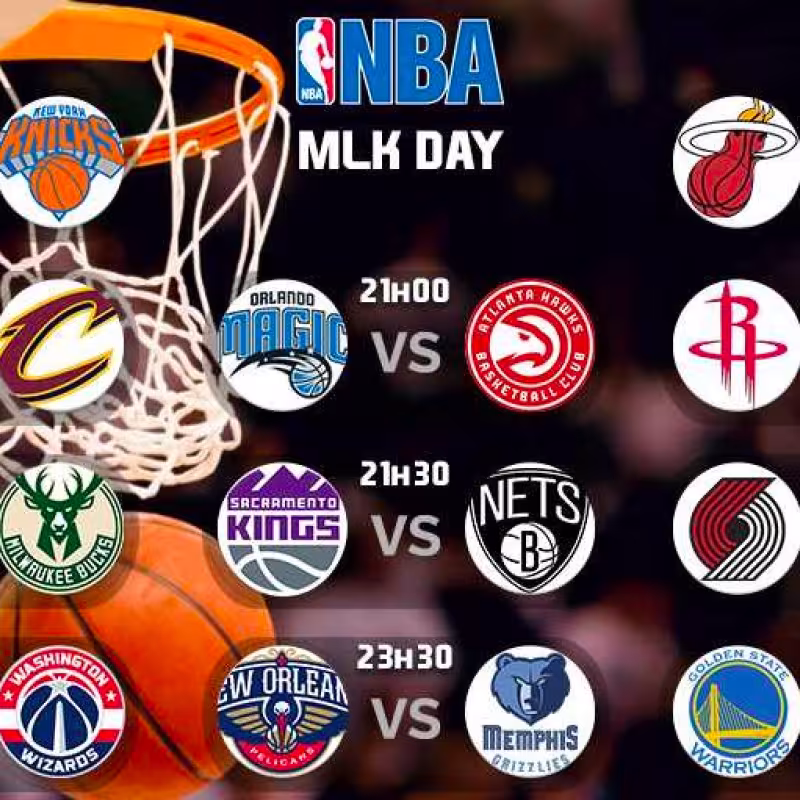 El día de Martin Luther King, plagado de partidos NBA