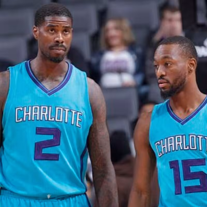 Kemba Walker y Marvin Williams, ex jugadores de Charlotte Hornets.