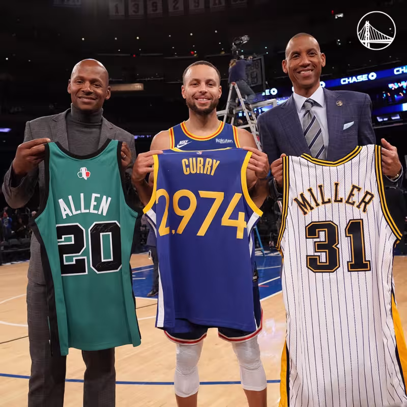 El impresionante gráfico en movimiento de los mejores triplistas de la historia NBA