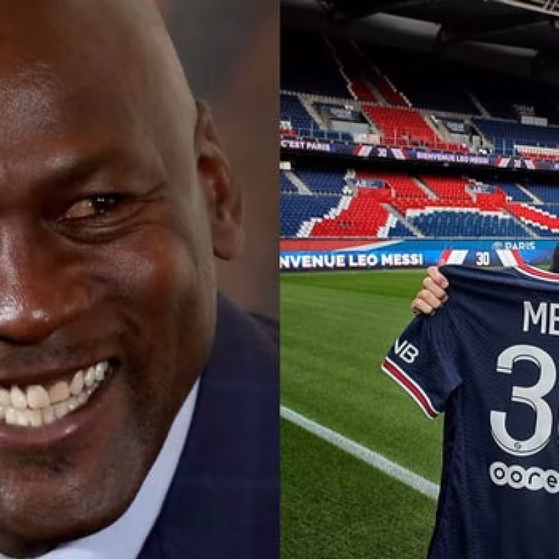 Montaje de la revista 'Entrepreneur' de Michael Jordan y Leo Messi. 