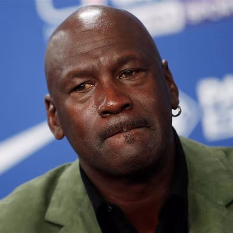 Michael Jordan, en una rueda de prensa.