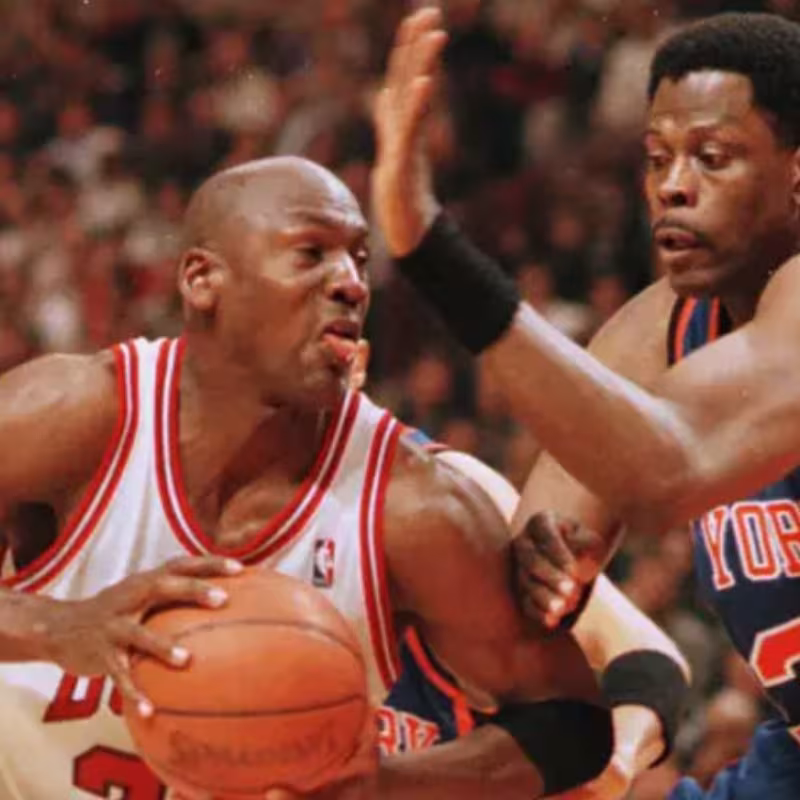 Michael Jordan vs. Pat Ewing en un Knicks-Bulls de la 97/98.