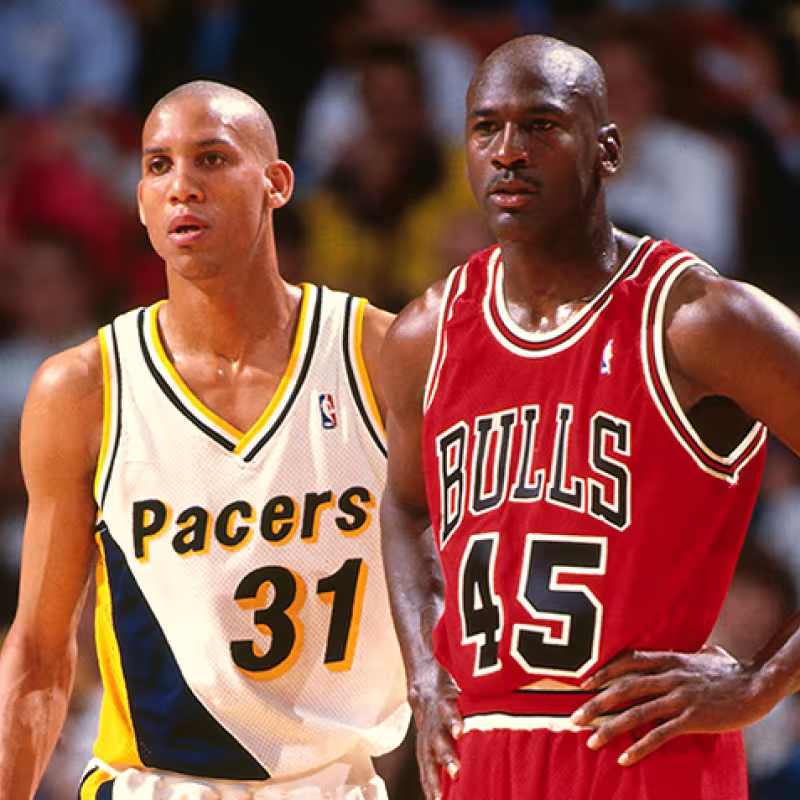 Jordan el día de su regreso en 1995, tras su primer retiro. Foto: nba.com