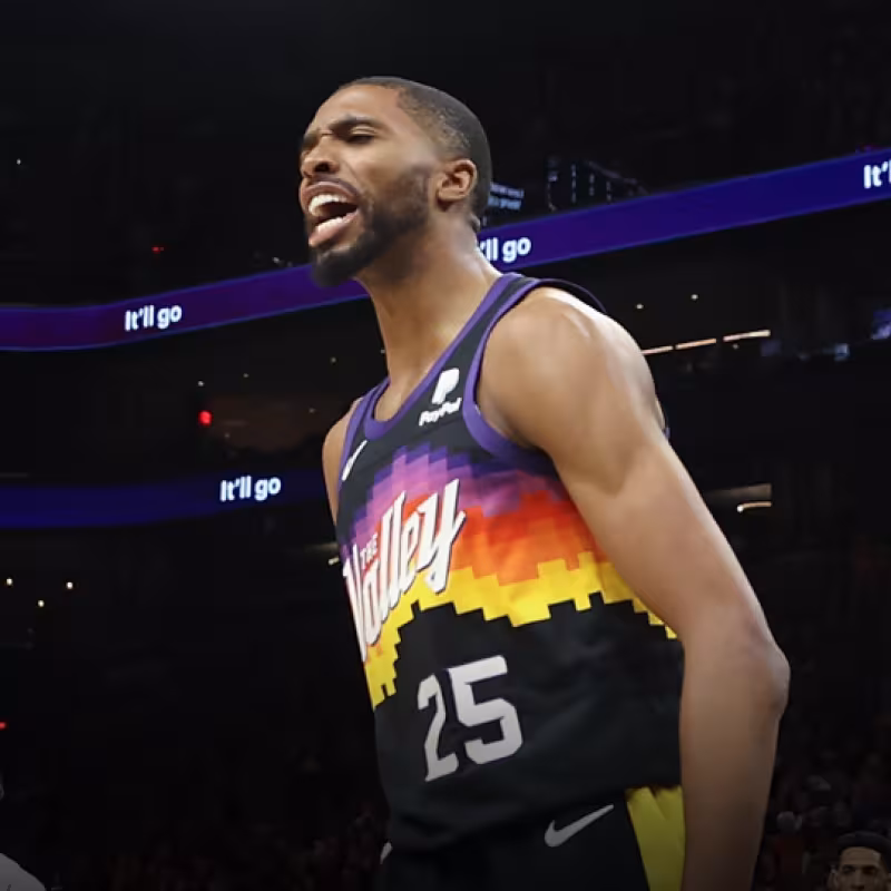 Mikal Bridges. revulsivo de Phoenix Suns en playoffs. Foto: gettyimages