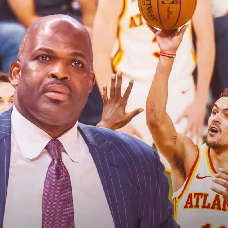 Nate McMillan, entrenador jefe de Atlanta Hawks.
