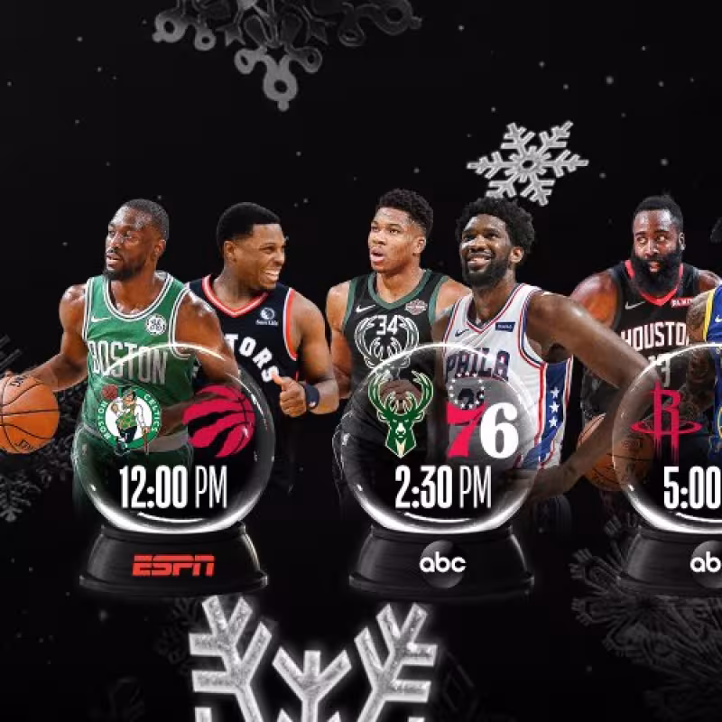 Los cinco partidos de la jornada son imperdibles. Foto: @NBA