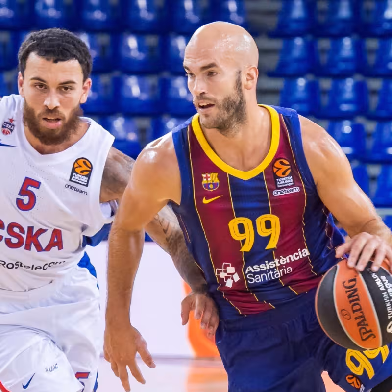 Nick Calathes en el último partido del Barça Lassa en Euroliga.