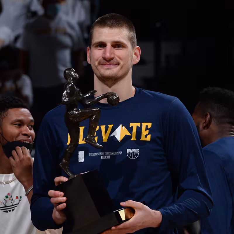 Nikola Jokic, MVP de la temporada 2020/21 en la NBA.