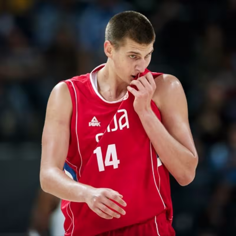 Nikola Jokic, gran estrella de la selección de Serbia.