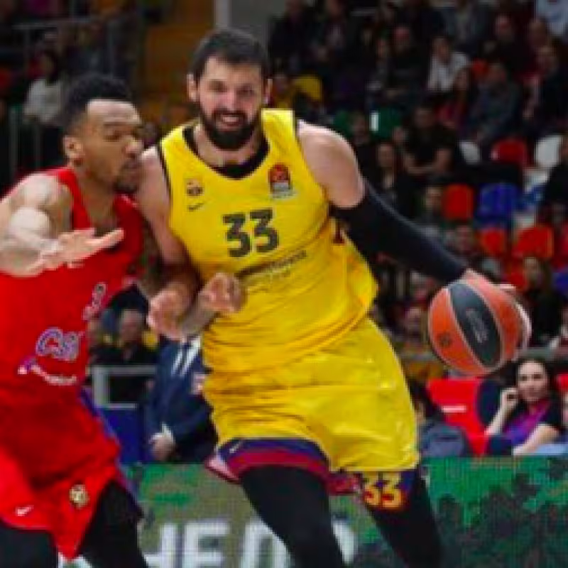 El impresionante canastón de Nikola Mirotic que le ha dado la victoria al Barça en Moscú
