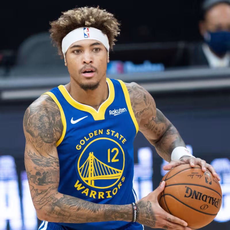Kelly Oubre Jr en un partido con los Golden State Warriors.