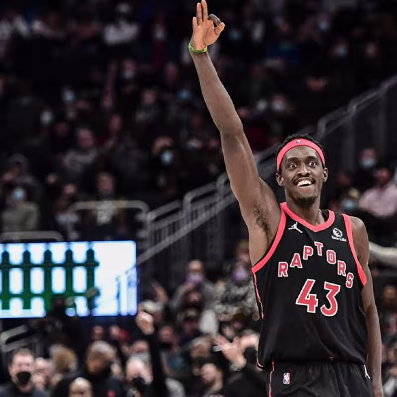 Pascal Siakam, reacción de orgullo con Toronto Raptors. Foto: gettyimages
