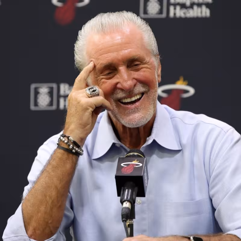 Pat Riley, presidente de Miami Heat.