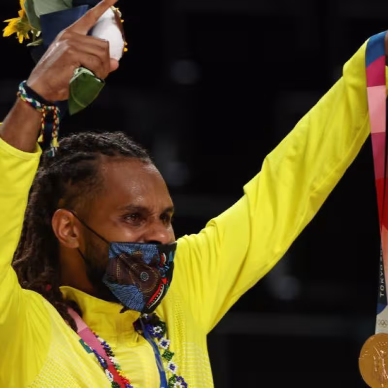 El desfase de Patty Mills celebrando el Bronce de los Juegos de Tokio