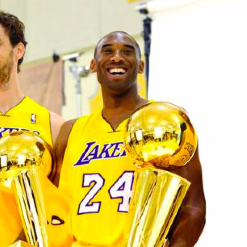 Pau Gasol y Kobe Bryant, en su época en Los Angeles Lakers.