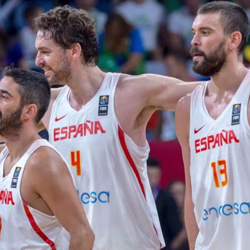 Pau Gasol, Marc Gasol y Juan Carlos Navarro.