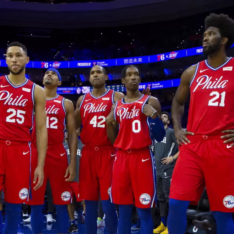 Los Sixers aún no han podido ser el equipo dominante que esperaban. Foto: nba.com