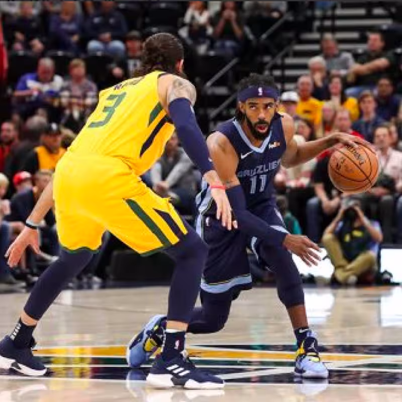 Ricky Rubio y Mike Conley en un Jazz-Grizzlies.