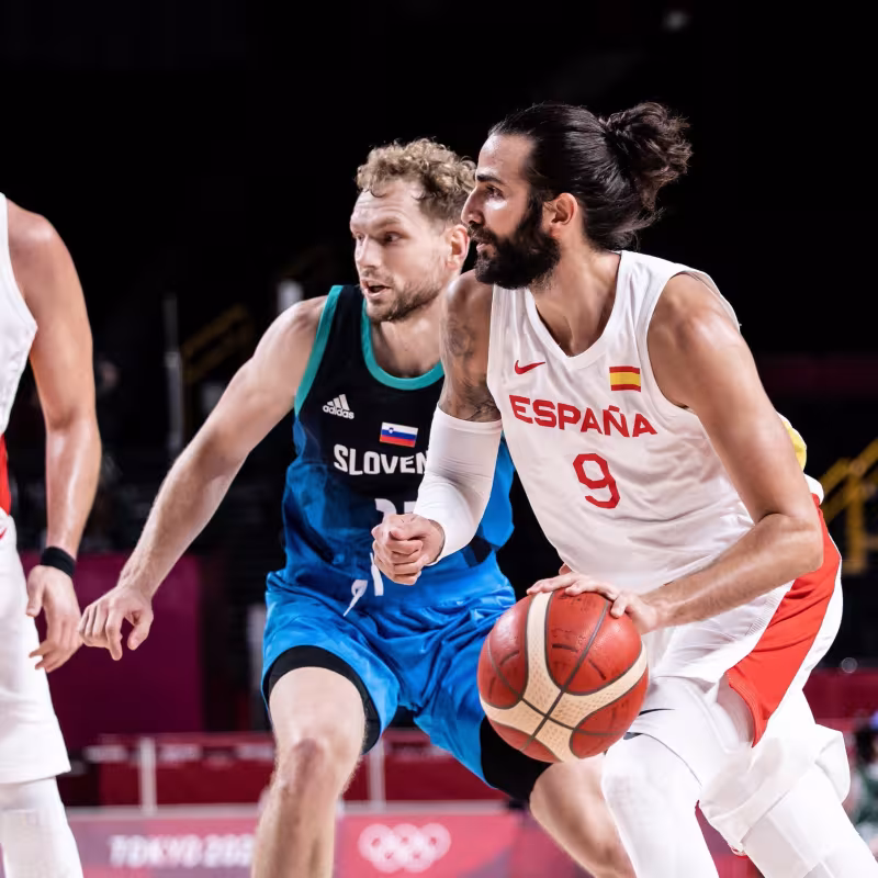 Ricky Rubio, jugador de la Selección Española de Baloncesto.