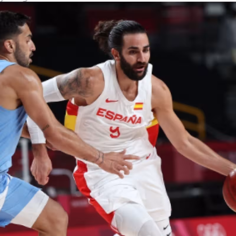 Ricky Rubio, España gana Argentina Tokio 2021. Foto: gettyimages