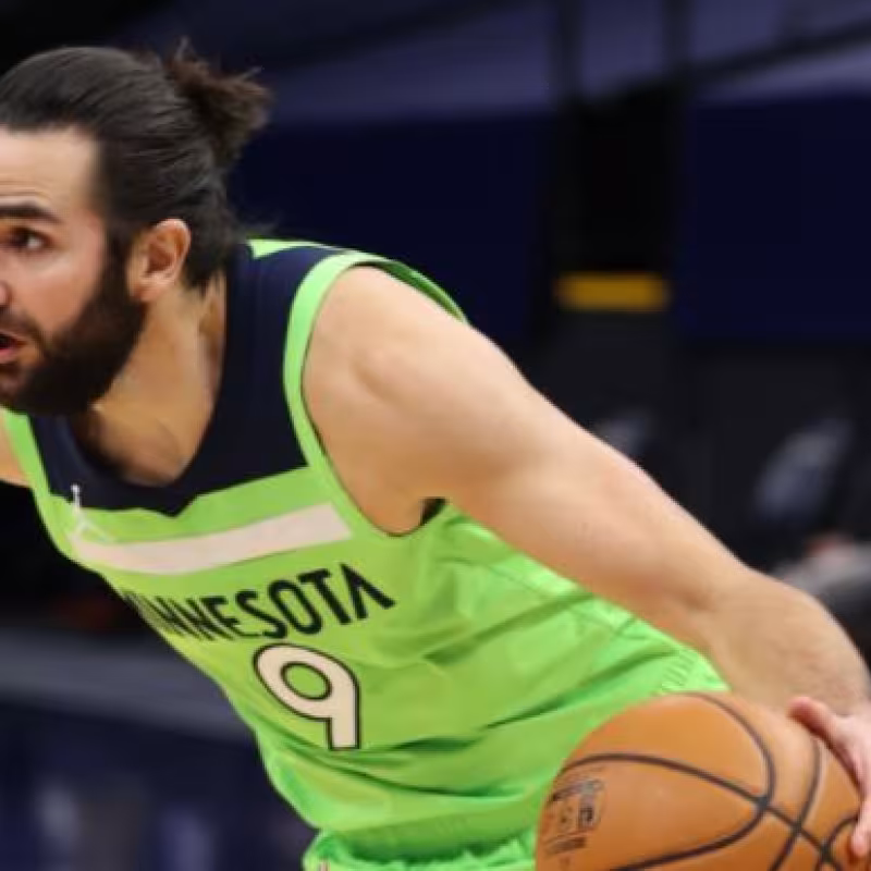 Ricky Rubio sube el balón con los Timberwolves "Foto: NBA.com"