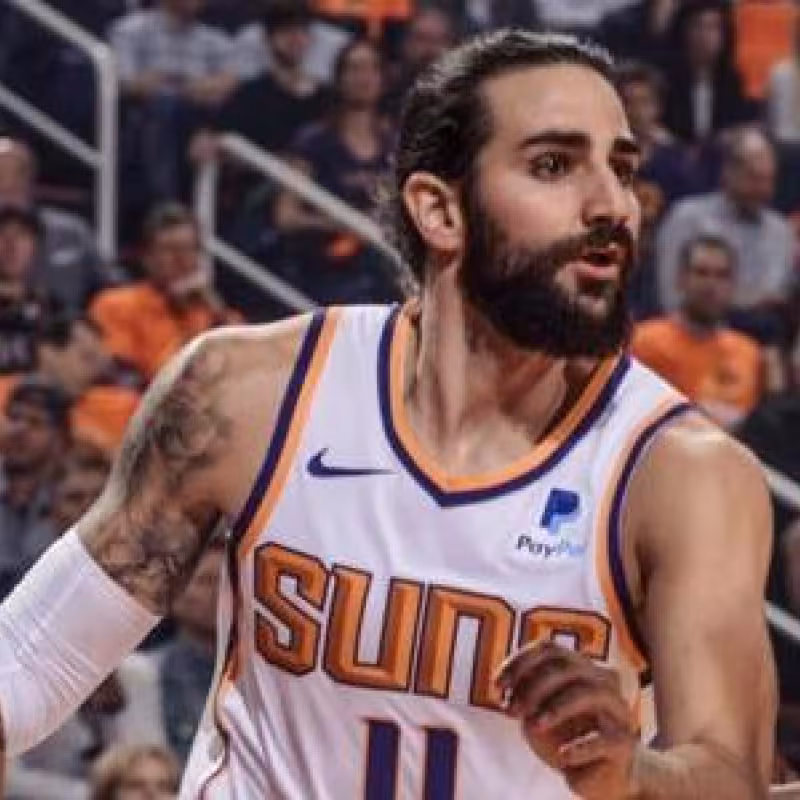 Ricky Rubio, en un partido con los Phoenix Suns
