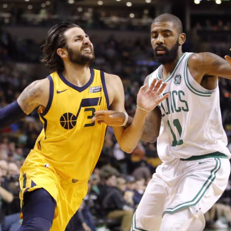 Ricky Rubio Y Kyrie Irving, en un partido de la pasada temporada