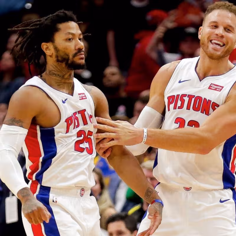 Blake Griffin y Derrick Rose no se unen a la pretemporada de Detroit Pistons