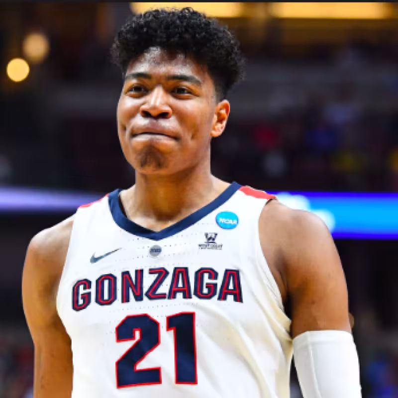 Rui Hachimura, con la camiseta de Gonzaga.