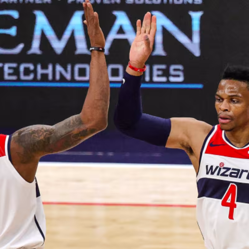 Russell Westbrook ya hace de las suyas con la camiseta de Washington Wizards