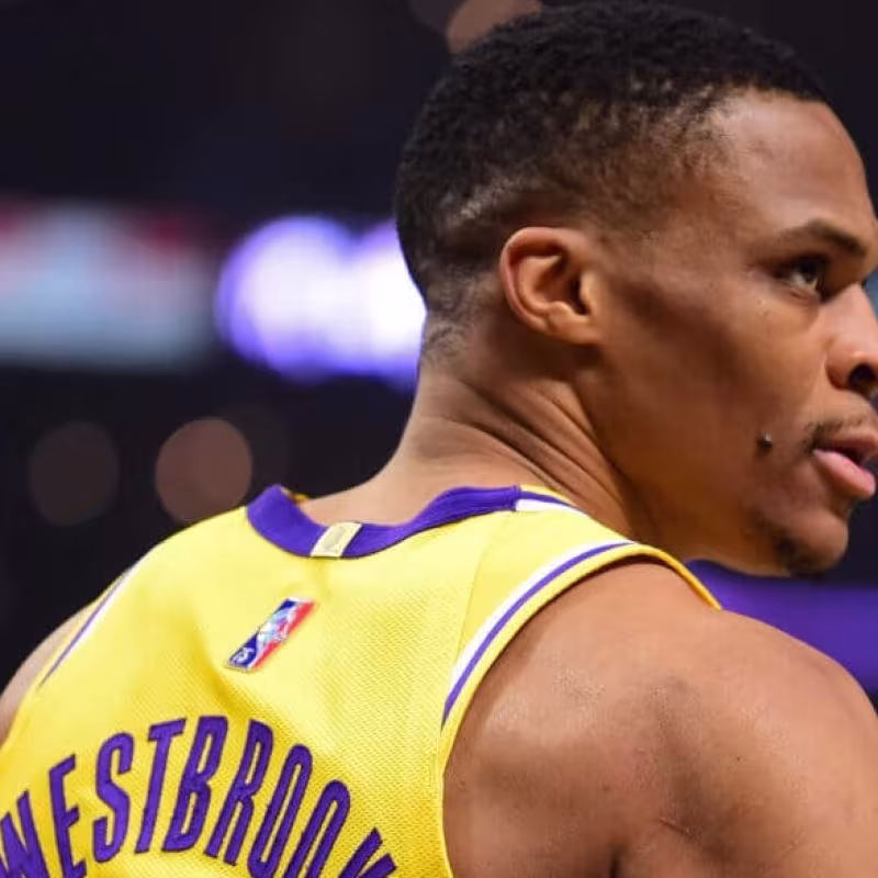 Russell Westbrook, jugador de Los Angeles Lakers.