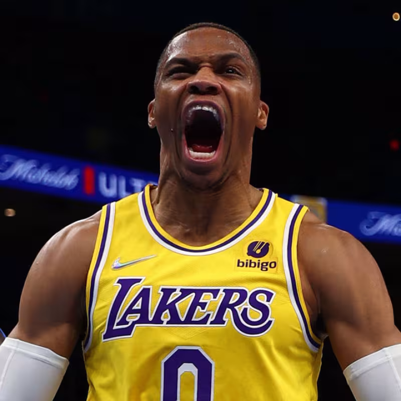 Russell Westbrook, estrella de Los Angeles Lakers.