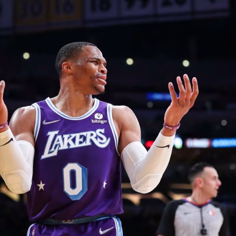 Russell Westbrook, jugador de Los Angeles Lakers.