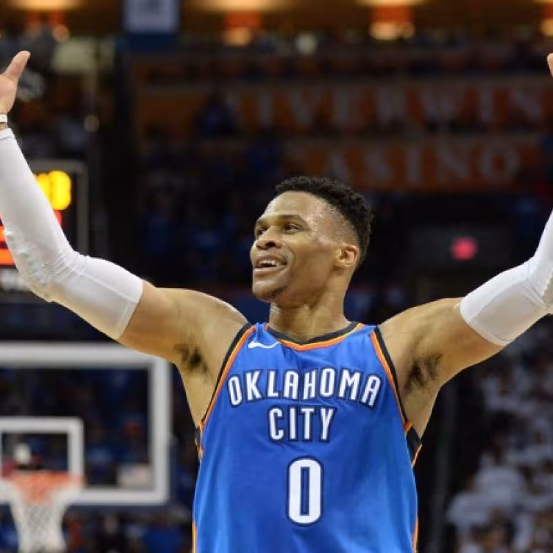 Russell Westbrook, jugador de Oklahoma City Thunder.