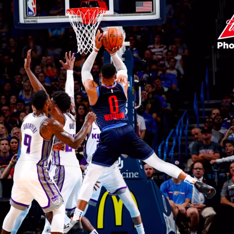 Russell Westbrook, estrella de OKC.