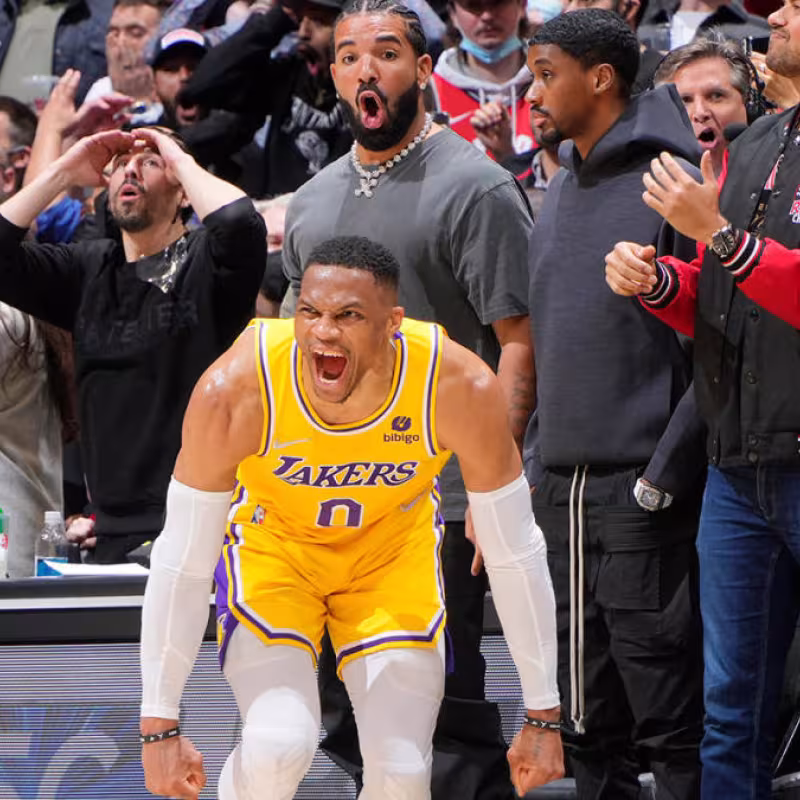 Russell Westbrook, final memorable ante Raptors. Foto: gettyimages